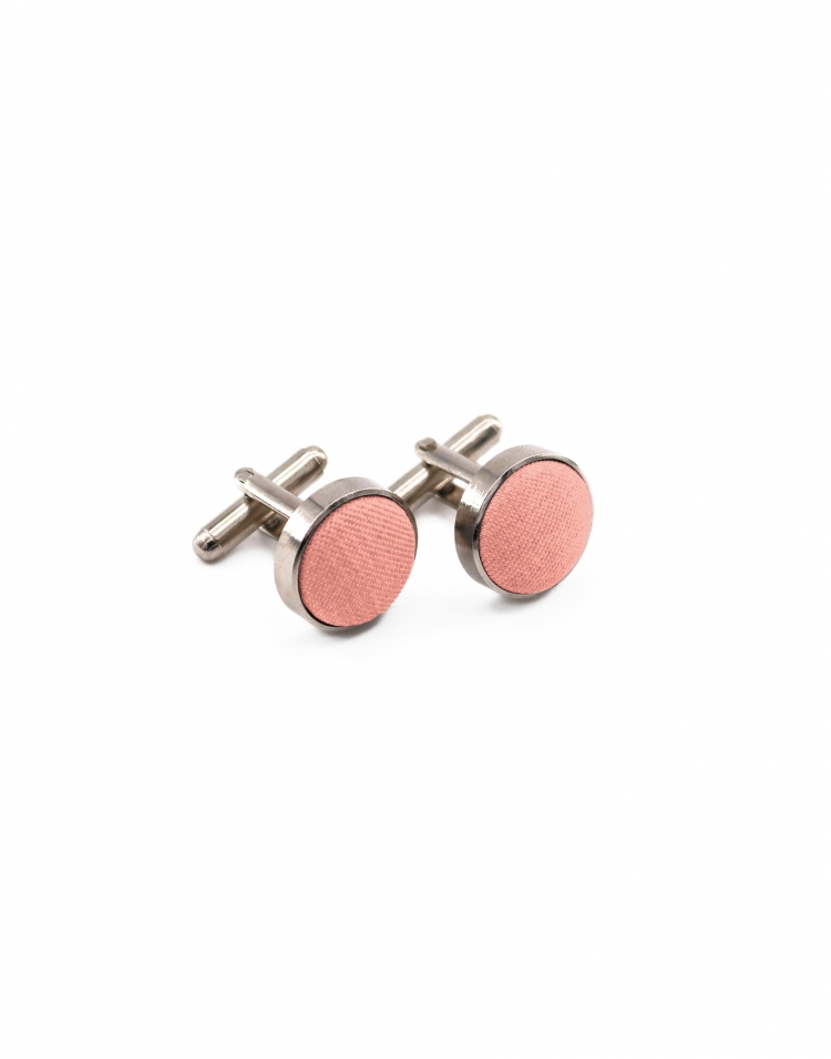 MORGANITE - BOUTONS DE MANCHETTE - ECOBLEND - ORANGE CORAIL