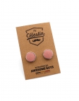 MORGANITE - BOUTONS DE MANCHETTE - ECOBLEND - ORANGE CORAIL