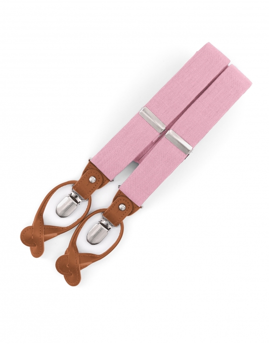 BOUQUET - LINEN BRACES - PINK