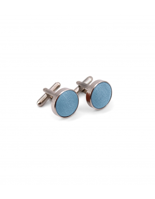 BREEZE - LINEN CUFFLINKS - LIGHT BLUE