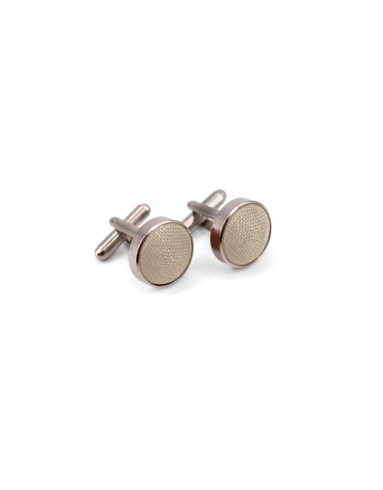 FIELD - BOUTONS DE MANCHETTE EN LIN - BEIGE