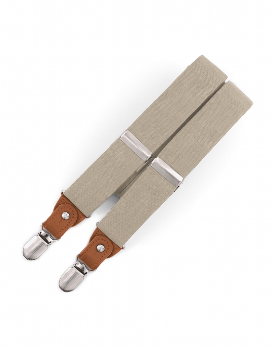 FIELD - LINEN BRACES - CLASSIC - BEIGE