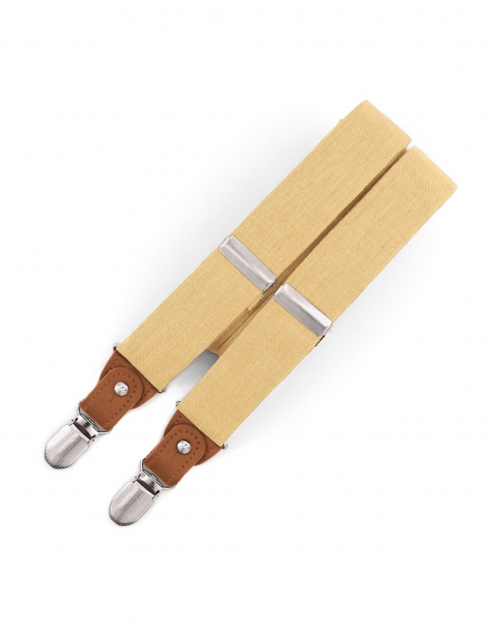 BARN - LINEN BRACES - CLASSIC - WARM BEIGE