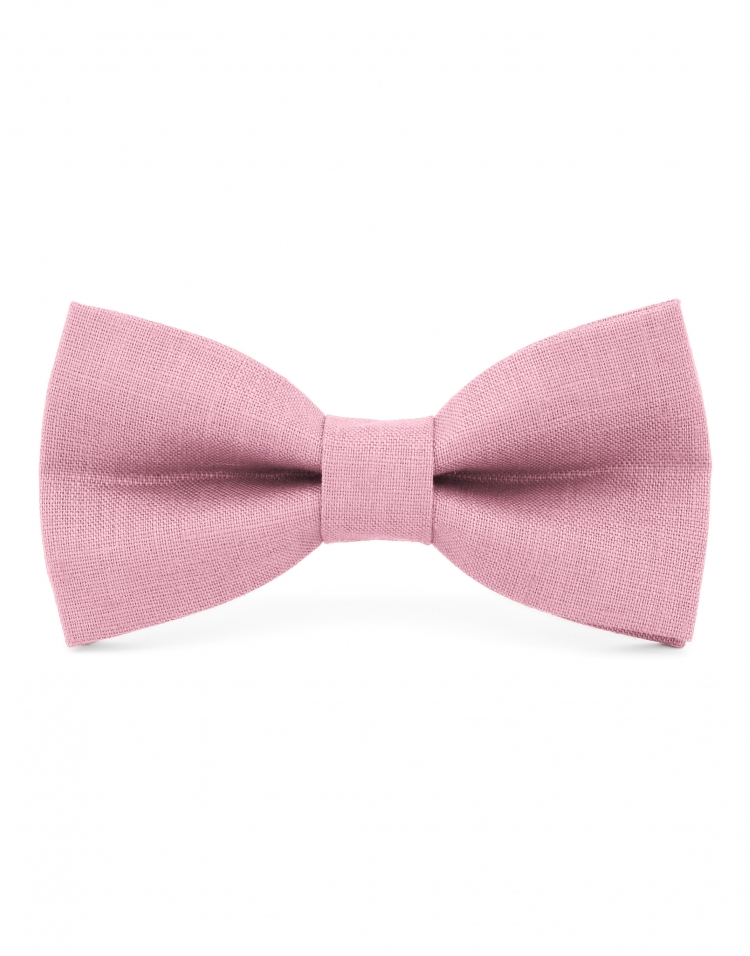 BOUQUET - 100% LINEN - BOW TIE - PINK