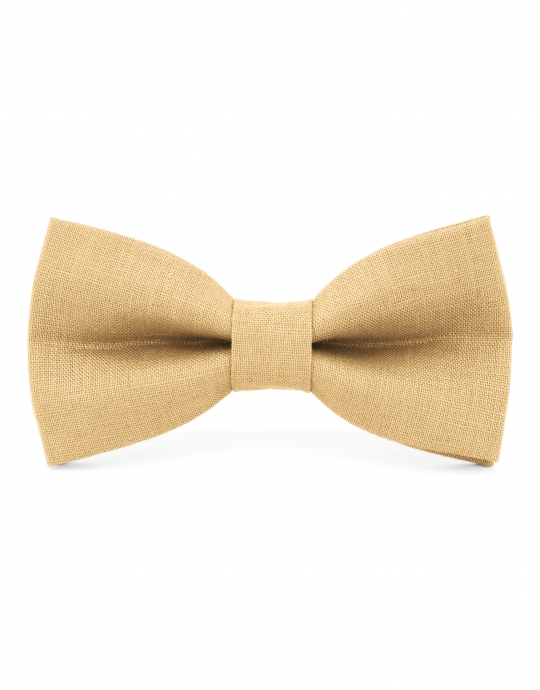 BARN - 100% LINEN - BOW TIE - WARM BEIGE