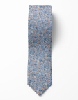 MINHO - FLORAL TIE - BLUE & ORANGE