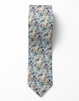 HART - FLORAL TIE - BLUE, PETROL GREEN & BEIGE