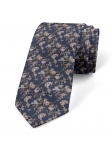 SENSO - FLORAL TIE - BLUE & BEIGE