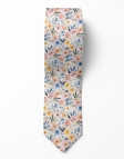 MODY - FLORAL TIE - BLUE, CORAL & YELLOW