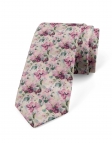 EMA - FLORAL TIE - FUCHSIA MAUVE & GREEN