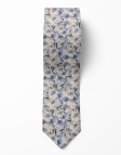 SHIDA - FLORAL TIE - GREEN, BEIGE & BLUE