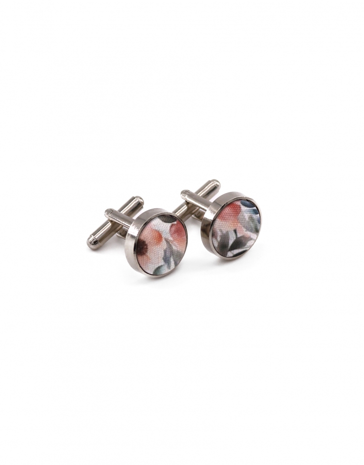 SANJO - FLORAL CUFFLINKS