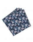 CHATAM - BLOEMEN POCHET - BLAUW & ROZE