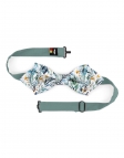 LANTAU - FLORAL BOW TIE - DIAMOND - GREEN & YELLOW