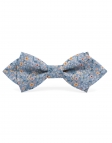 MINHO - FLORAL BOW TIE - DIAMOND - BLUE & ORANGE