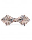 KOOK - FLORAL BOW TIE - DIAMOND - BLUE, BEIGE & ORANGE