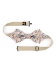 KOOK - FLORAL BOW TIE - DIAMOND - BLUE, BEIGE & ORANGE