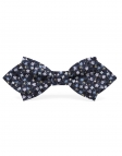 SOMI - FLORAL BOW TIE - DIAMOND - NAVY BLUE