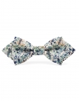 HART - FLORAL BOW TIE - DIAMOND - BLUE, PETROL GREEN & BEIGE