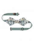 HART - FLORAL BOW TIE - DIAMOND - BLUE, PETROL GREEN & BEIGE