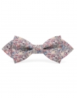 SABI - FLORAL BOW TIE - DIAMOND - PINK & BEIGE