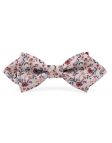 ENKO - FLORAL BOW TIE - DIAMOND - TERRACOTTA & BEIGE