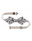 BYODO - FLORAL BOW TIE - DIAMOND - GREEN & BEIGE