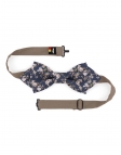 SENSO - FLORAL BOW TIE - DIAMOND - BLUE & BEIGE