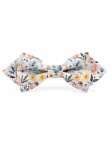 MODY - FLORAL BOW TIE - DIAMOND - BLUE, CORAL & YELLOW