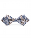 YEON - FLORAL BOW TIE - DIAMOND - BLUE & BROWN