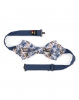 YEON - FLORAL BOW TIE - DIAMOND - BLUE & BROWN