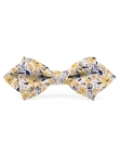 SEOK - FLORAL BOW TIE - DIAMOND - YELLOW & GREY