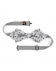 UKI - FLORAL BOW TIE - DIAMOND - BLUE & GRAY