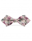 EMA - FLORAL BOW TIE - DIAMOND - FUCHSIA MAUVE & GREEN