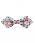 JIN - FLORAL BOW TIE - DIAMOND - PINK, BLUE & GREEN