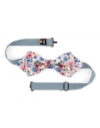 JIN - FLORAL BOW TIE - DIAMOND - PINK, BLUE & GREEN