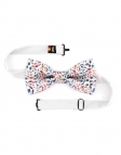 HAO - FLORAL BOW TIE - CLASSIC - GREEN & TERRACOTTA