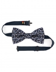 SOMI - FLORAL BOW TIE - CLASSIC - NAVY BLUE