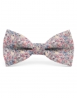 SABI - FLORAL BOW TIE - CLASSIC - PINK & BEIGE