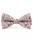 ENKO - FLORAL BOW TIE - CLASSIC - TERRACOTTA & BEIGE