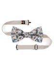 BYODO - FLORAL BOW TIE - CLASSIC - GREEN & BEIGE