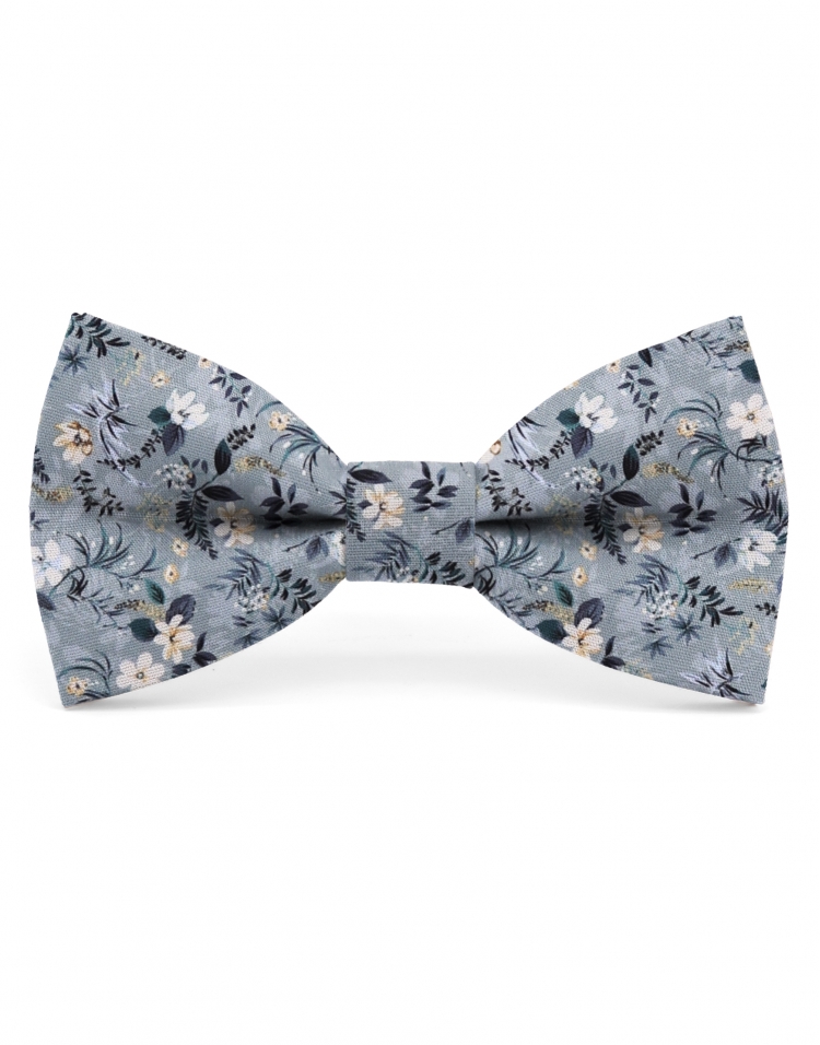 EIKAN - FLORAL BOW TIE - CLASSIC - BLUE