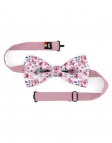 YURA - FLORAL BOW TIE - CLASSIC - PINK