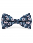 CHATAM - FLORAL BOW TIE - CLASSIC - BLUE & PINK