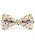 SEOK - NOEUD PAPILLON FLEURI - CLASSIC - JAUNE & GRIS