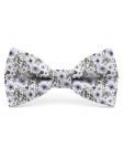 UKI - FLORAL BOW TIE - CLASSIC - BLUE & GRAY