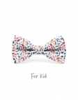 HAO - KID or TEEN BOW TIE - GREEN & TERRACOTTA