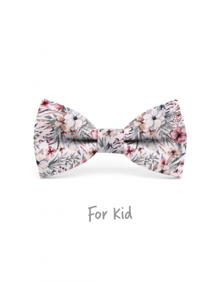 LAMMA - KID or TEEN BOW TIE - PINK & GREEN