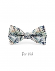 HART - KID or TEEN BOW TIE - BLUE, PETROL GREEN & BEIGE