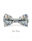 HART - KID or TEEN BOW TIE - BLUE, PETROL GREEN & BEIGE